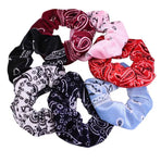 Bandanna scrunchies